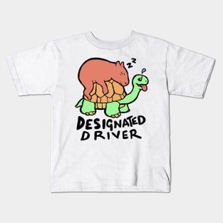 Capybara designated driver. Kids T-Shirt